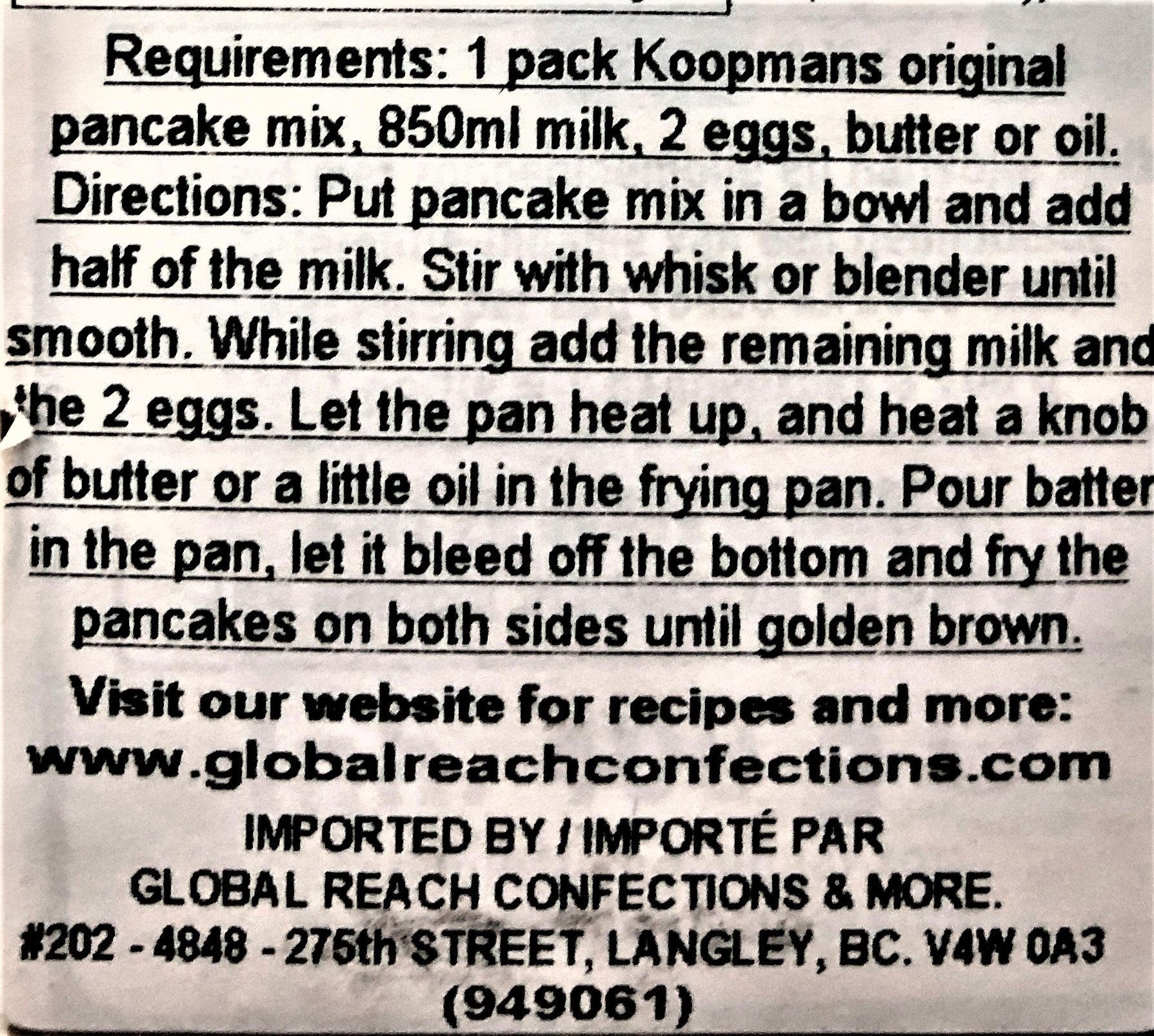 Koopman Original Pancake Mix 400g - Dutchy's European Market