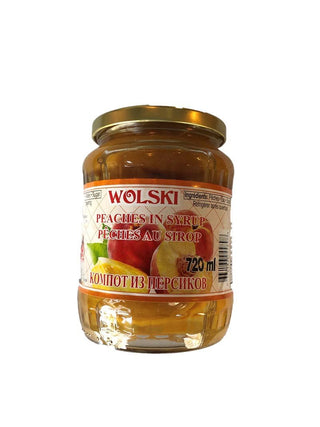 Wolski Peaches in Syrup 720ml - Dutchy's European Market