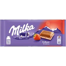 Milka Strawberry Yoghurt Chocolate Bar 100g - Dutchy's European Market