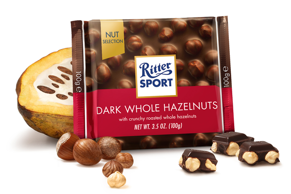 Ritter Sport Dark Whole Nuts Chocolate 100g - Dutchy's European Market