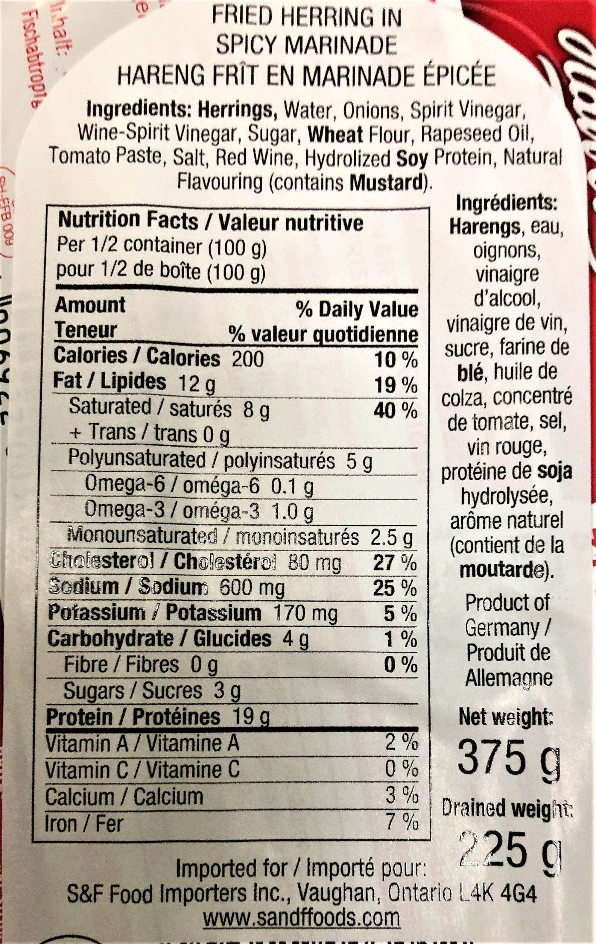 Hawesta Fried Herring 375g - Dutchy's European Market