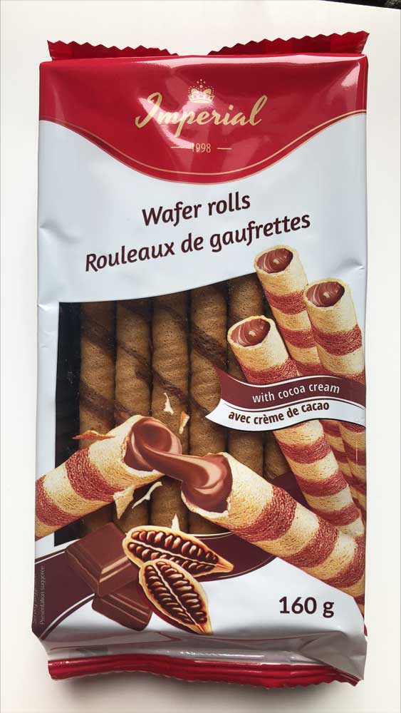 Imperial Wafers Cocoa Rolls 160g - Dutchy's European Market