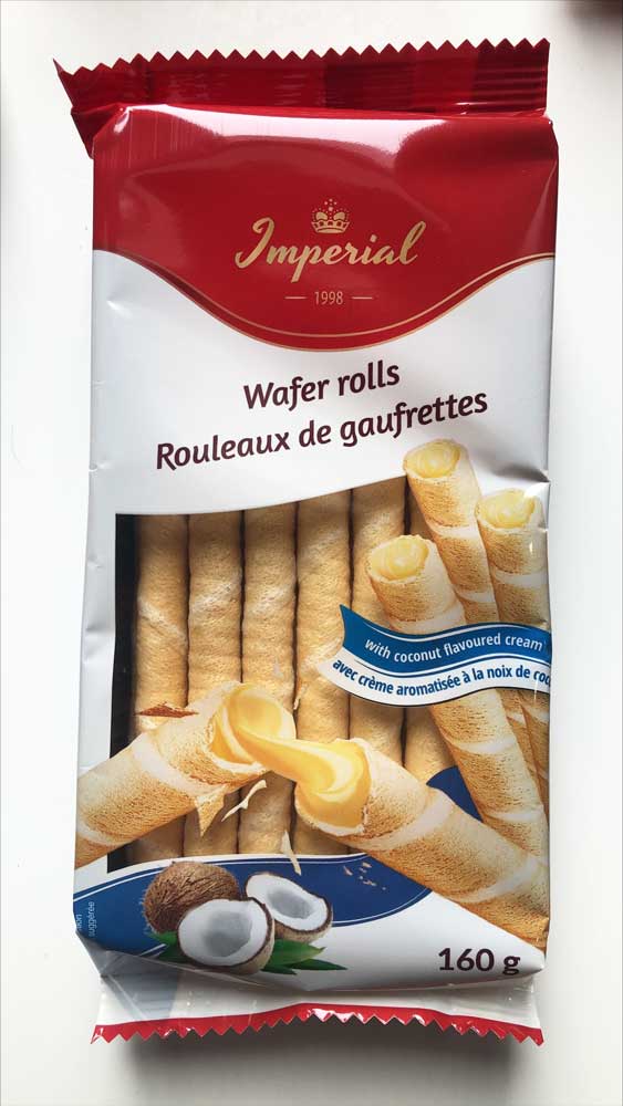 Imperial Wafers Coconut Rolls 160g - Dutchy's European Market