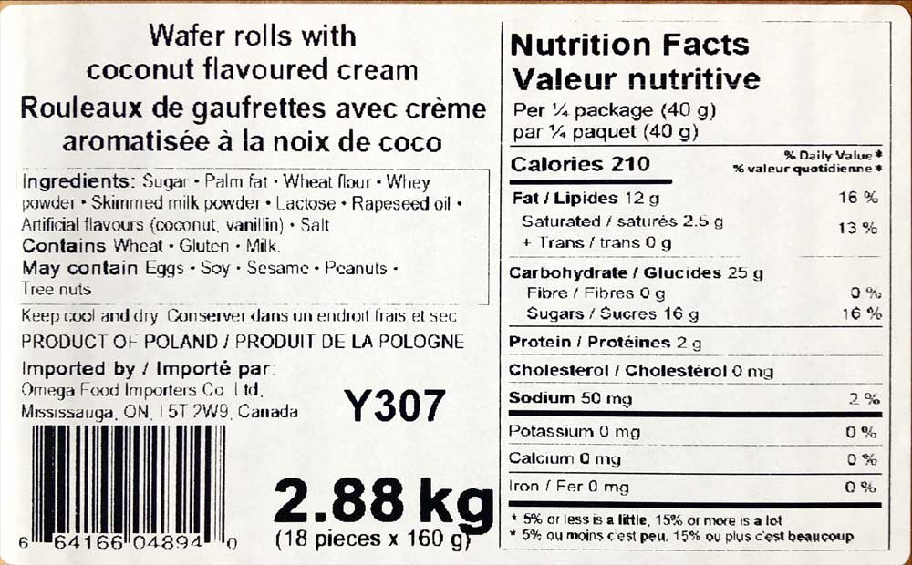 Imperial Wafers Cocoa Rolls 160g - Dutchy's European Market