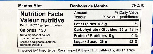 Mentos Mints 5pk (5 x 37.5g) 188g | Dutchy's European Market
