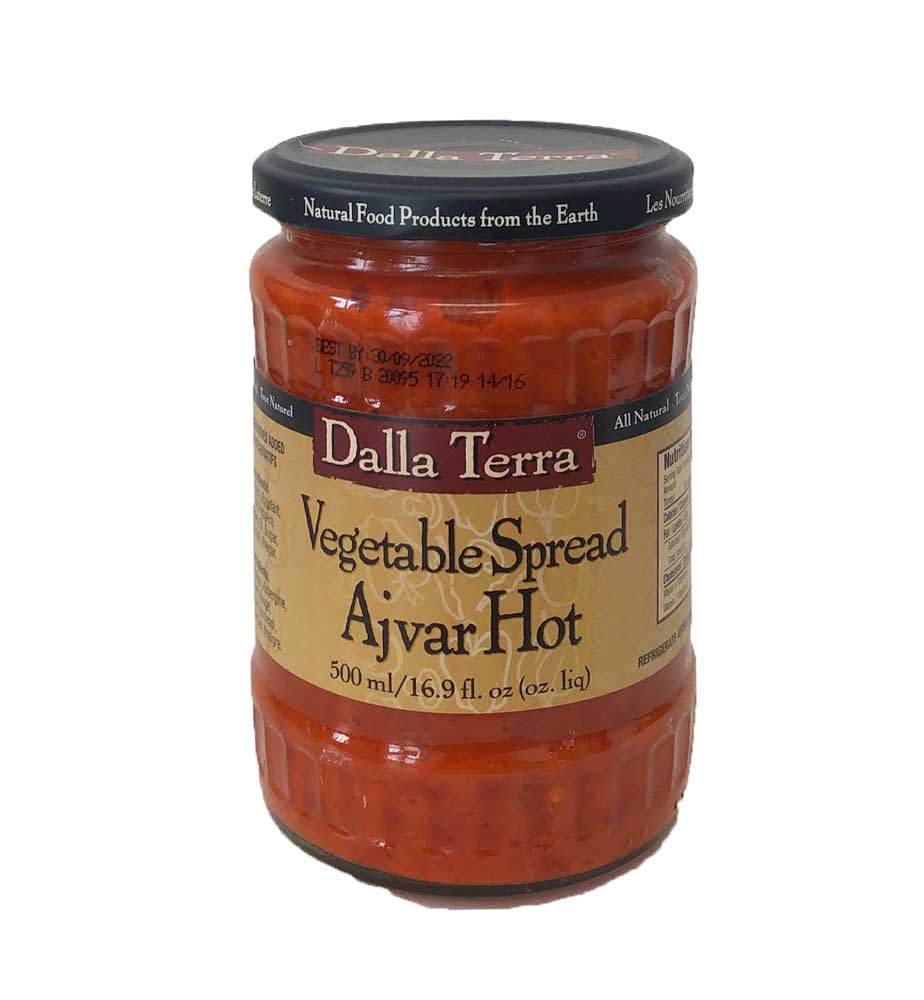 Dalla Terra Ajvar Hot Vegetable Spread 500ml - Dutchy's European Market