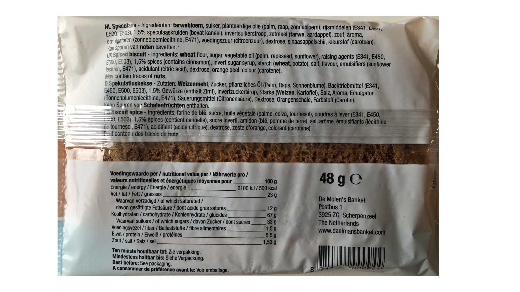 De Molen Mini Speculaas Brokken 48g - Dutchy's European Market