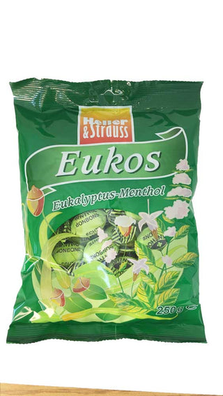 Heller & Strauss Eucalyptus and Menthol Candies 250g - Dutchy's European Market