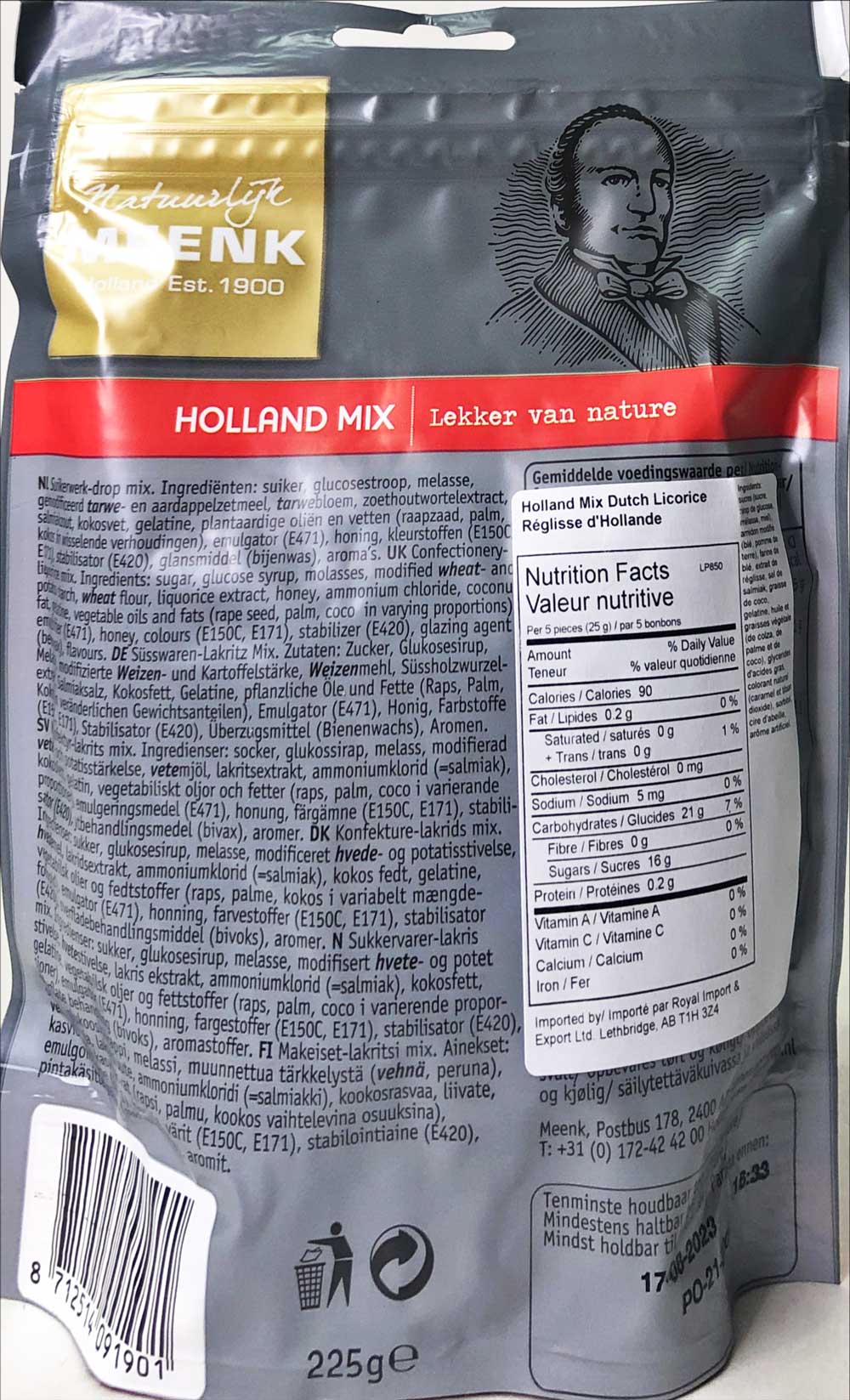 Meenk Holland Mix 225g - Dutchy's European Market