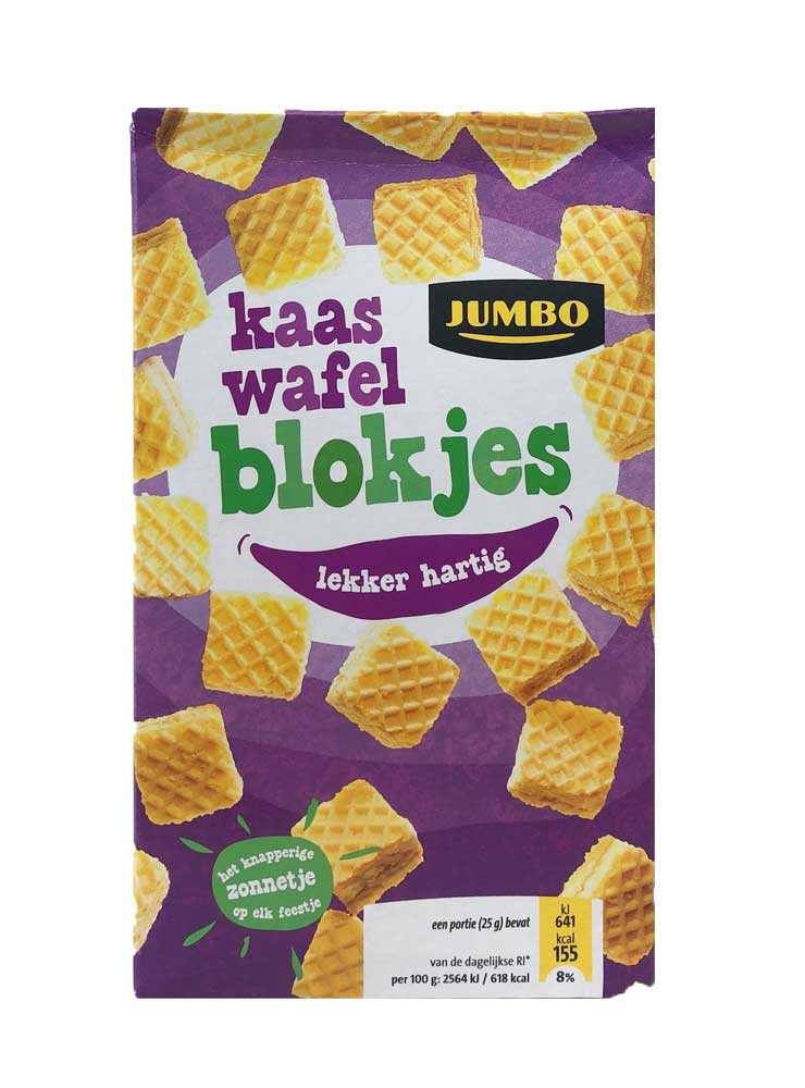 Jumbo Cheese Waffle Blocks 100 g - Dutchy's European Market