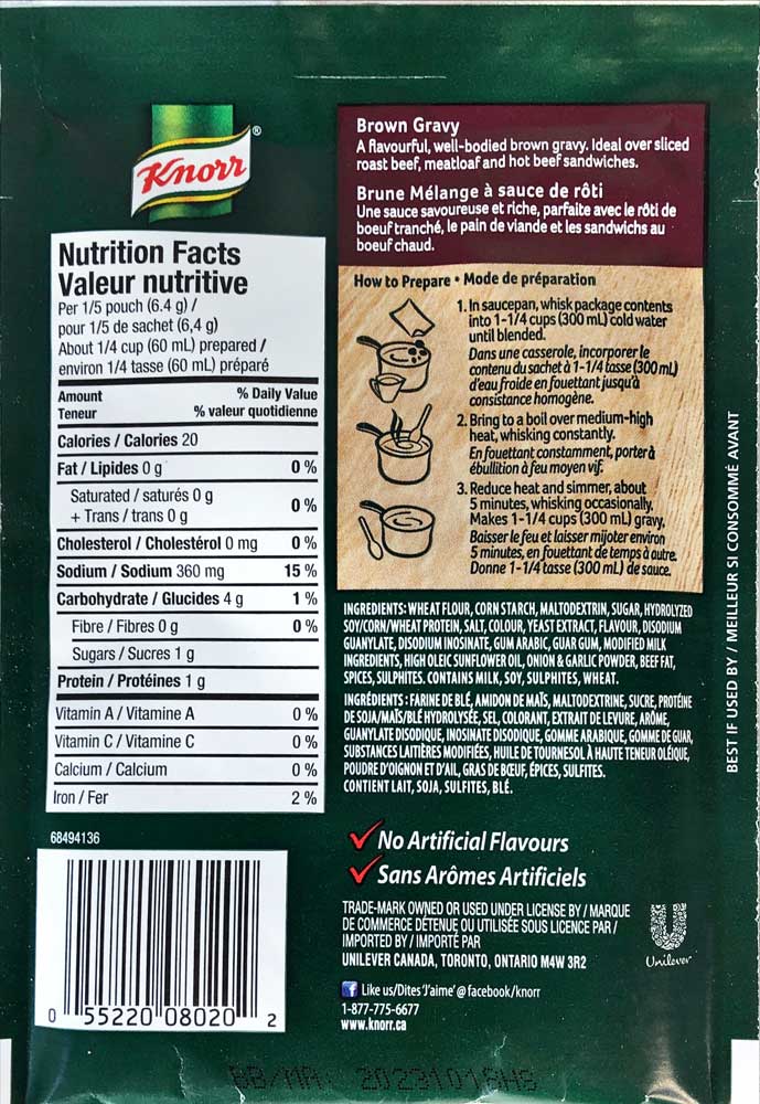 Knorr Brown Gravy Mix 30g Dutchy's European Market