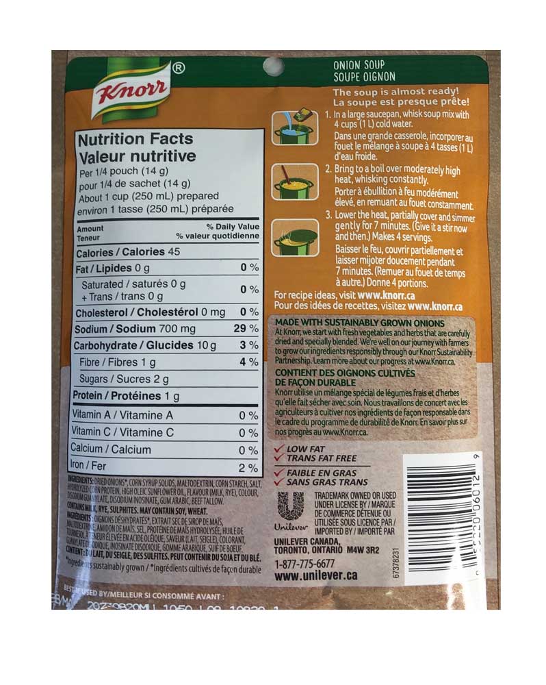 Knorr Onion Soup Mix 55g - Dutchy's European Market