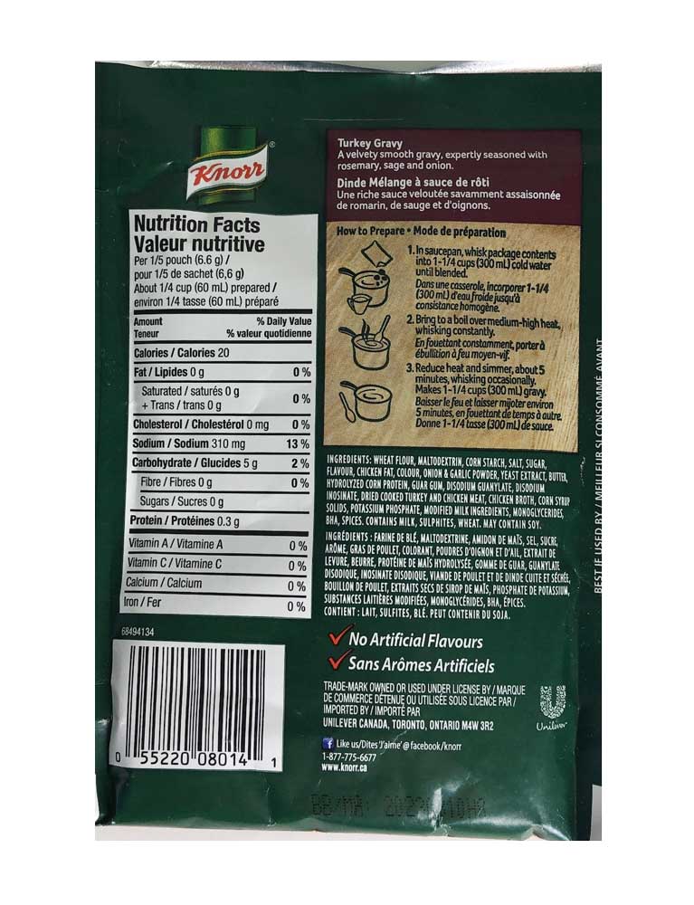 Knorr Turkey Gravy Mix 30g - Dutchy's European Market