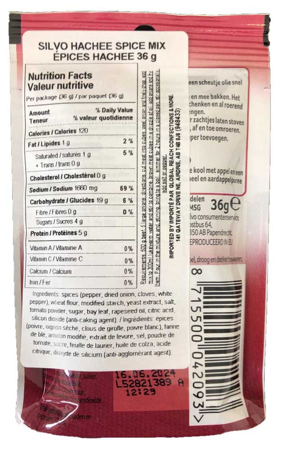 Silvo Hachee Spice Mix 36 g | Dutchy's European Market