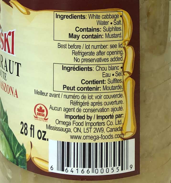 Wolski Sauerkraut 796ml - Dutchy's European Market