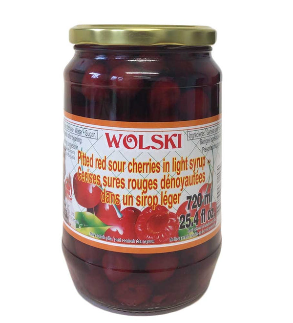 Wolski Sour Pitted Cherries 720ml - Dutchy's European Market